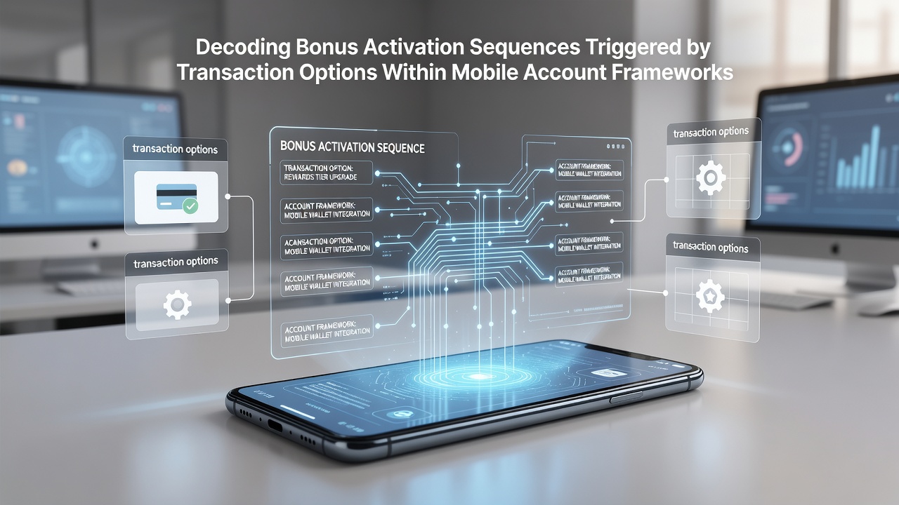 Diagram illustrating transaction flows and bonus triggers in mobile account systems