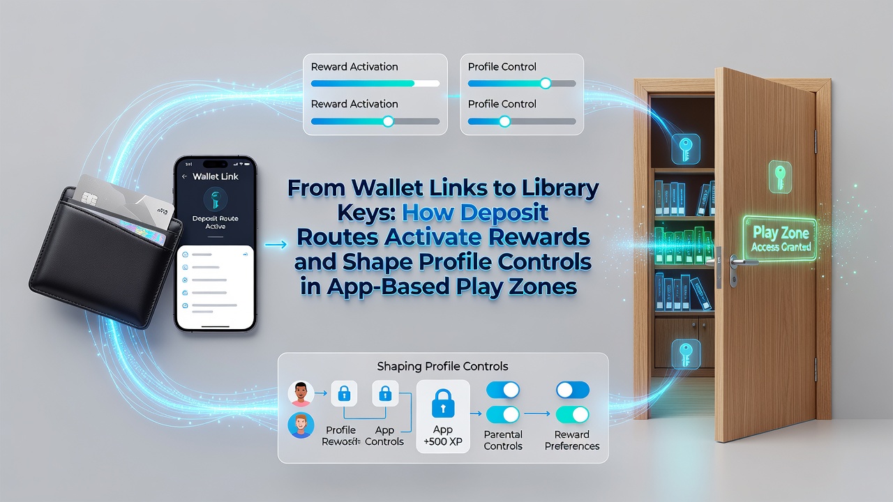 Mobile app interface showing wallet connection and deposit options leading to reward activation in a gaming platform