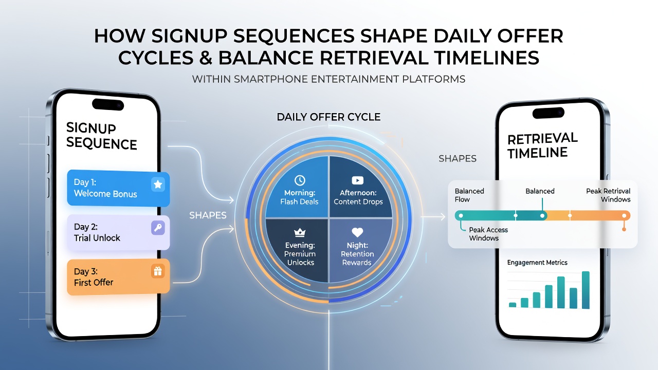 Smartphone screen showing a mobile gaming app signup flow with offer notifications
