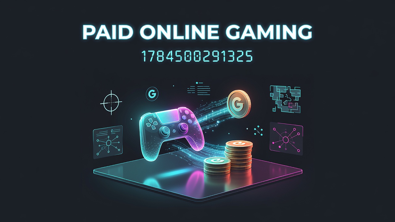 Overview of paid online gaming platforms showing transaction flows and server networks